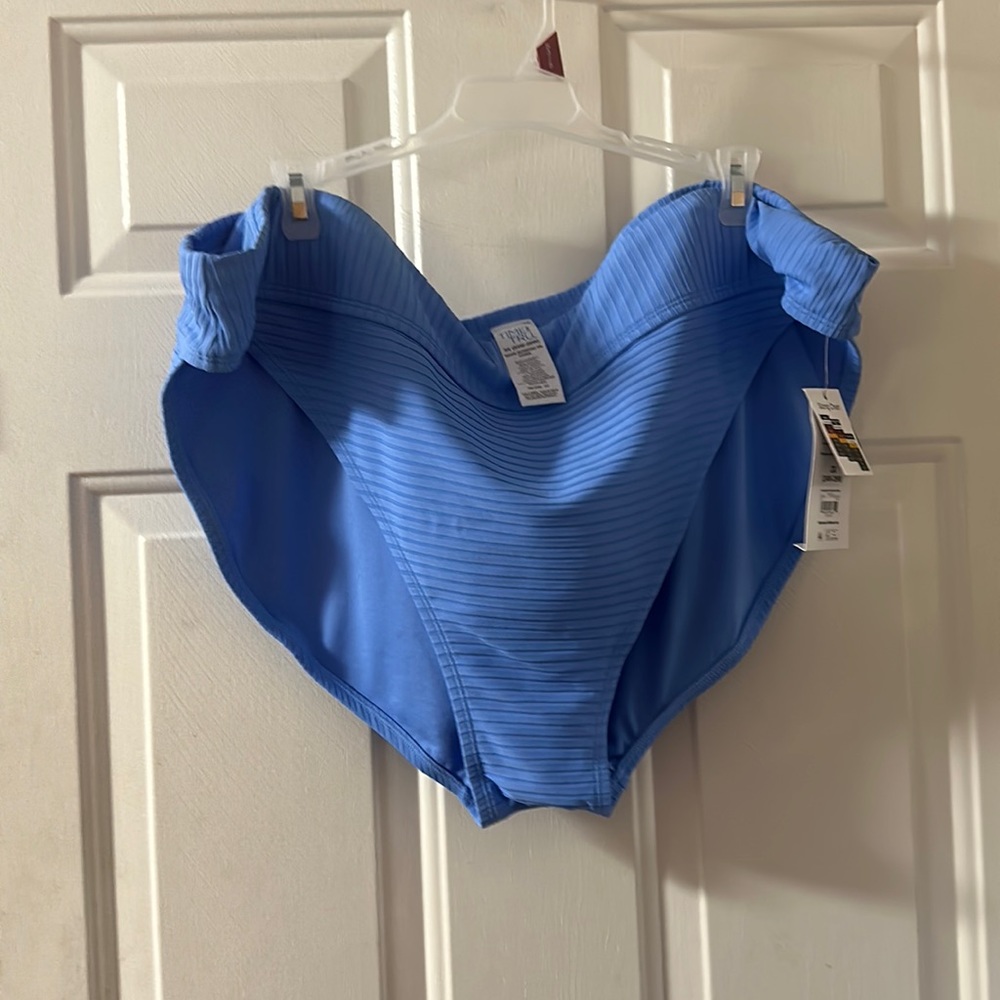 TIME & TRU MID RISE BIKINI BOTTOM: BLUE: NEW WITH TAGS: SIZE 3X (24W-26W)